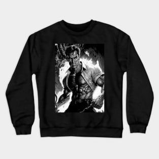 Old Movie Hero Crewneck Sweatshirt